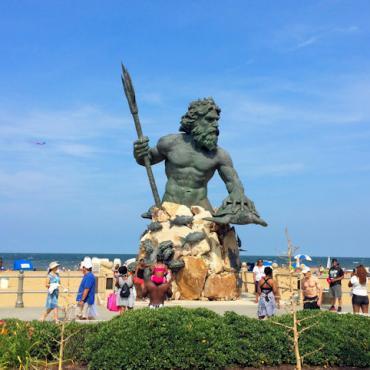 Virginia Beach oceanfront statue