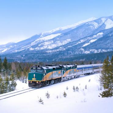 VIA Rail_Train_in snowTeteJaune Photo Courtesy of ViaRail