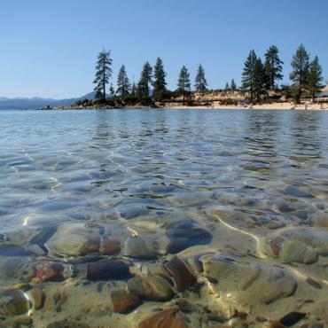Lake Tahoe shoreline view NV