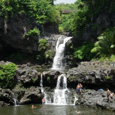 Hawaii Maui waterfall
