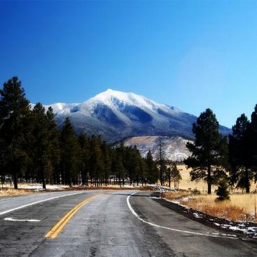 Road view from Flagstaff