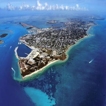 Aerial view of Key West